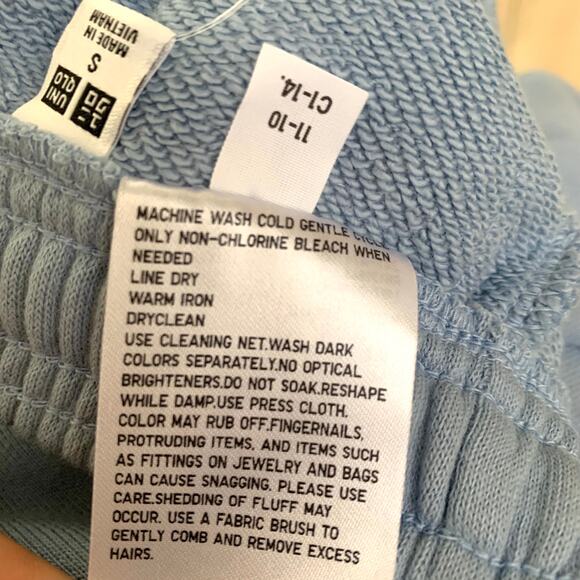 Uniqlo Wide Cotton Blend Sweatpants in 61 Blue - Picture 8 of 8